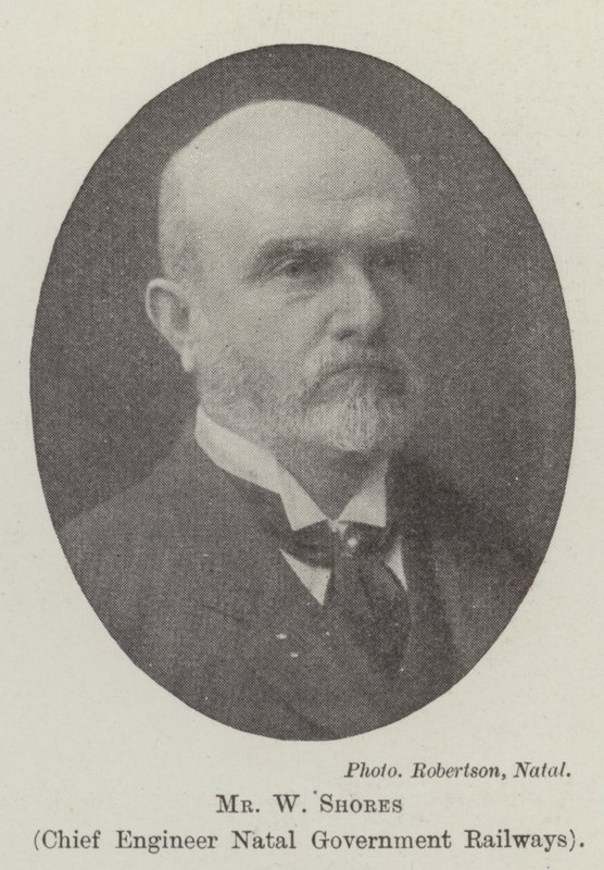Mr W Shores, Chief Engineer Natal Government Railways by English Photographer