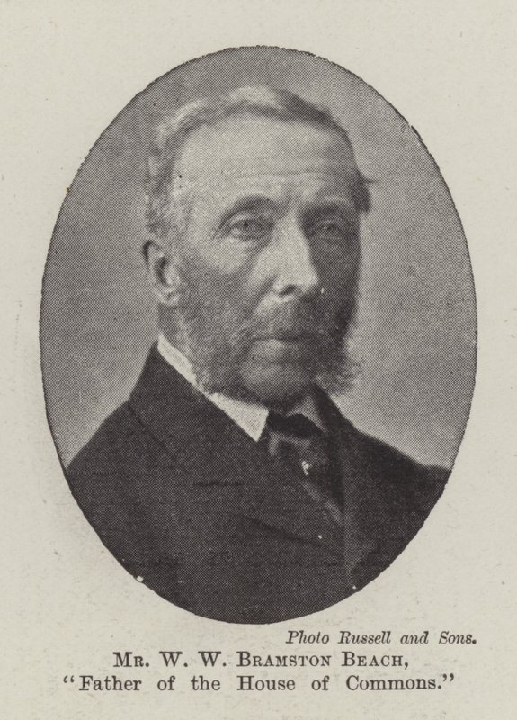Mr W W Bramston Beach, Father of the House of Commons by English Photographer