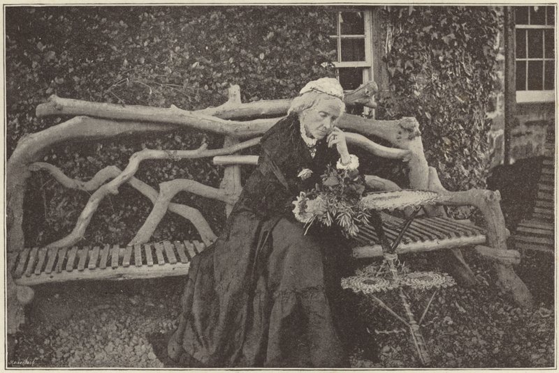Mrs. Gladstone in the garden of Blackcraig Castle by English Photographer