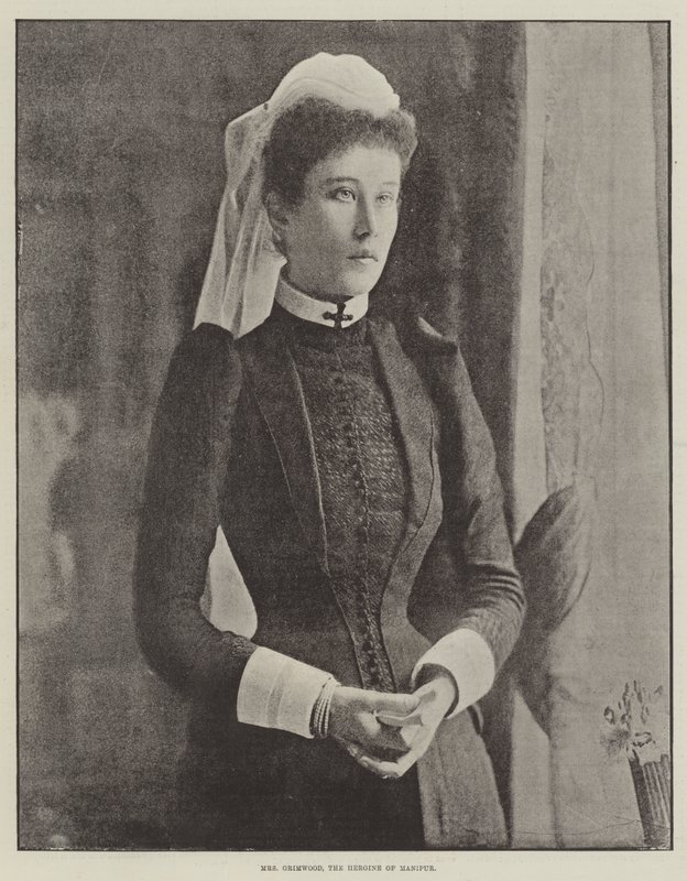 Mrs Grimwood, the Heroine of Manipur by English Photographer