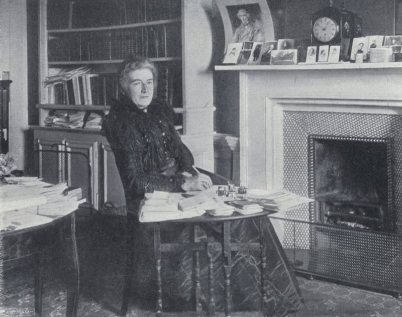 Mrs Humphry Ward in her Study by English Photographer
