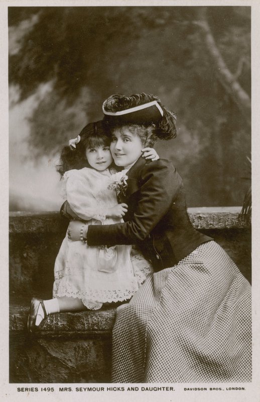 Mrs Seymour Hicks and daughter by English Photographer