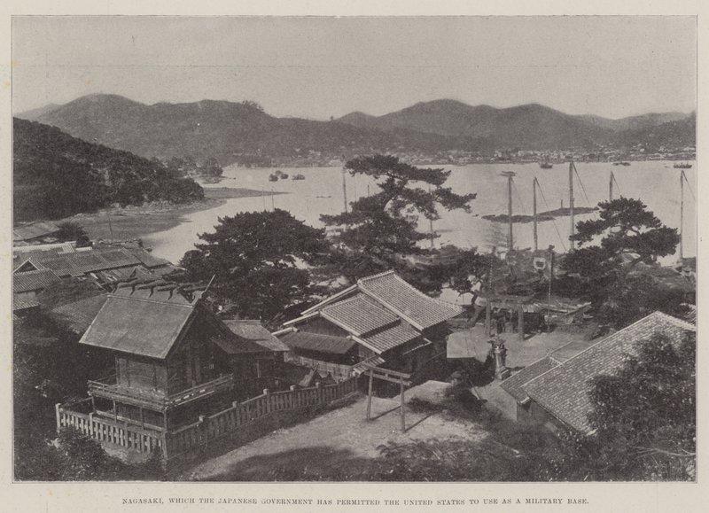 Nagasaki, Which the Japanese Government Has Permitted the United States to Use as a Military Base by English Photographer