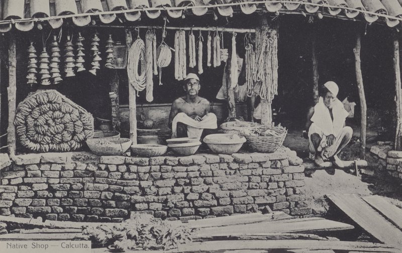 Native shop, Calcutta, India by English Photographer
