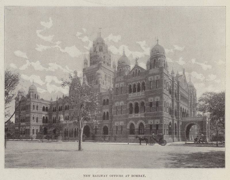 New Railway Offices at Bombay by English Photographer