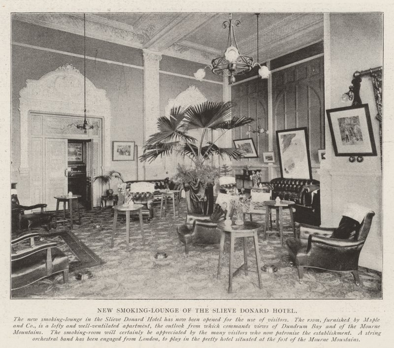 New Smoking-Lounge of the Slieve Donard Hotel by English Photographer