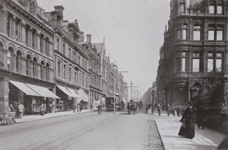 Newcastle, Grainger Street, West by English Photographer