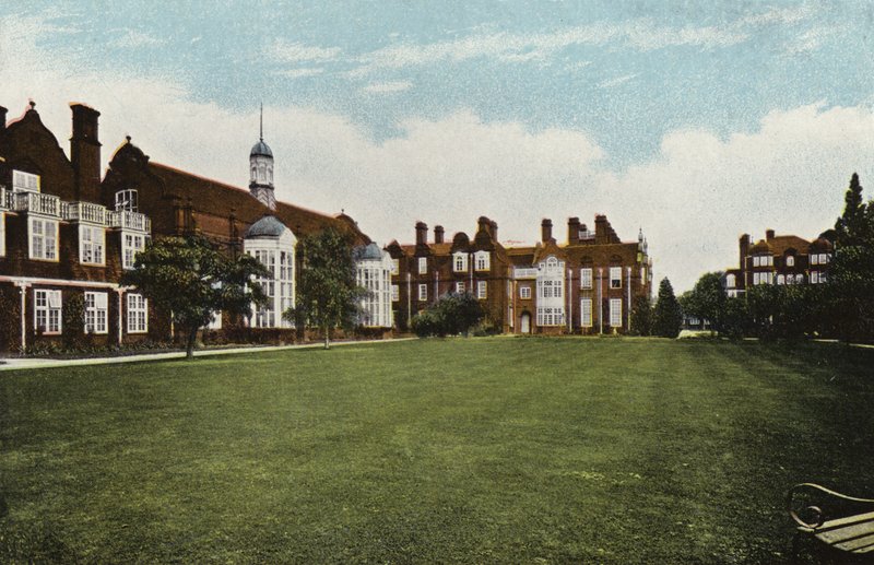 Newnham College, the Three Halls by English Photographer