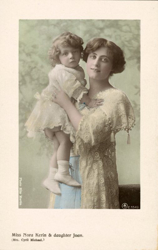 Nora Kerin, English stage actress and her daughter, Joan by English Photographer