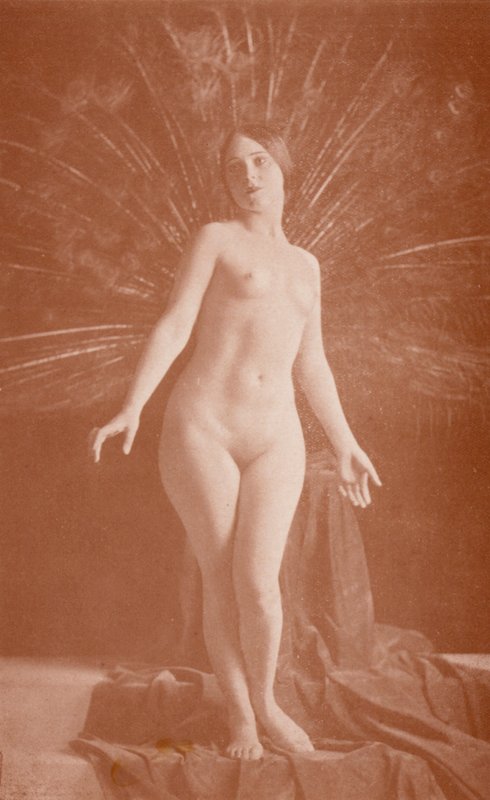 Nudist Art: The Peacock by English Photographer