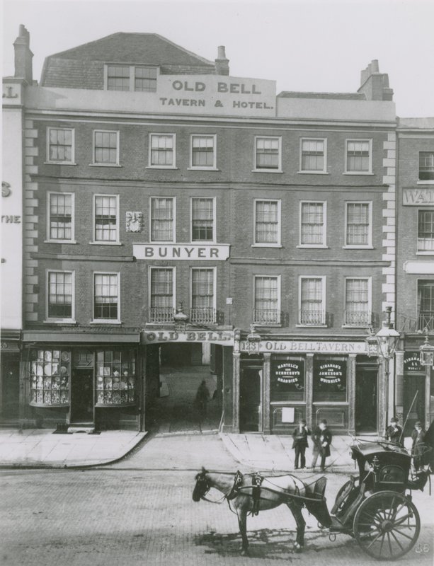 Old Bell Tavern and Hotel, London by English Photographer