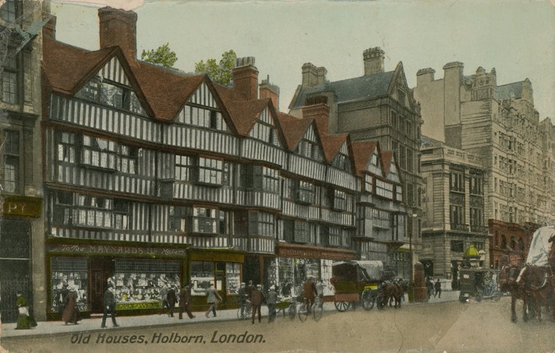 Old Houses, Holborn, London by English Photographer