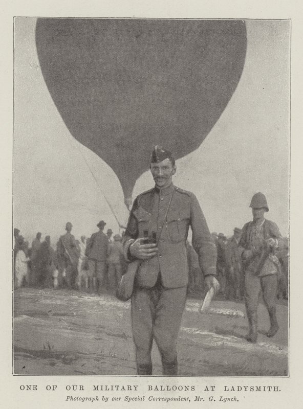 One of Our Military Balloons at Ladysmith by English Photographer