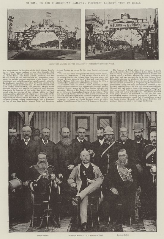 Opening of the Charlestown Railway, President Kruger