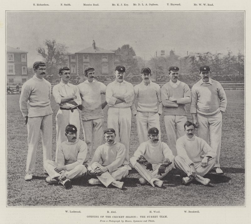 Opening of the Cricket Season, the Surrey Team by English Photographer