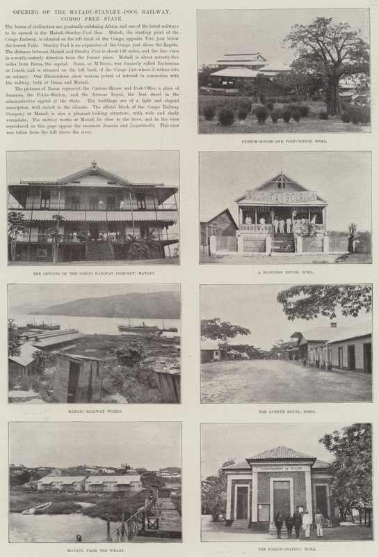 Opening of the Matadi-Stanley-Pool Railway, Congo Free State by English Photographer