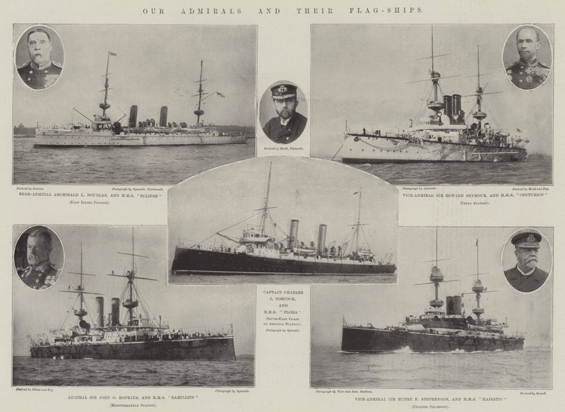 Our Admirals and their Flag-Ships by English Photographer