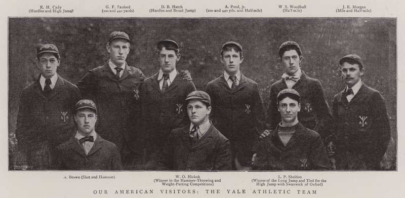 Our American Visitors, the Yale Athletic Team by English Photographer