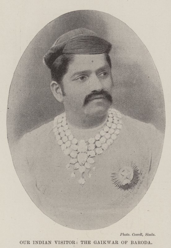 Our Indian Visitor, the Gaikwar of Baroda by English Photographer