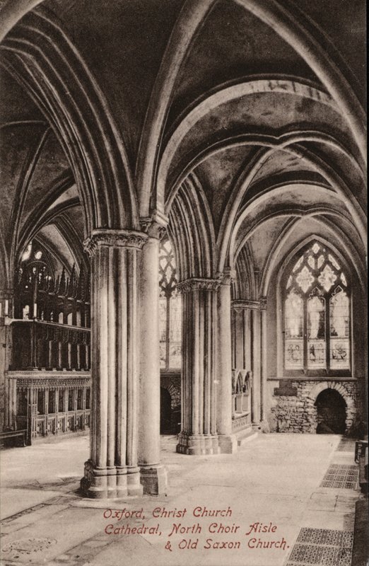 Oxford, Christ Church Cathedral, North Choir Aisle, Old Saxon Church by English Photographer