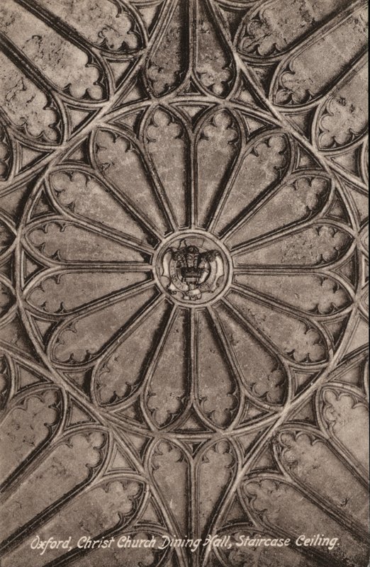Oxford, Christ Church, Dining Hall, Staircase Ceiling by English Photographer