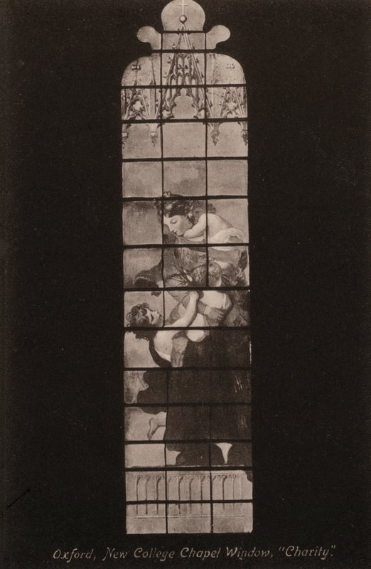 Oxford, New College Chapel Window, Charity by English Photographer