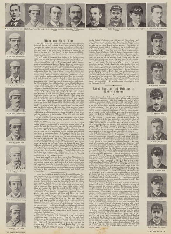 Oxford and Cambridge Boat Race, Crews by English Photographer