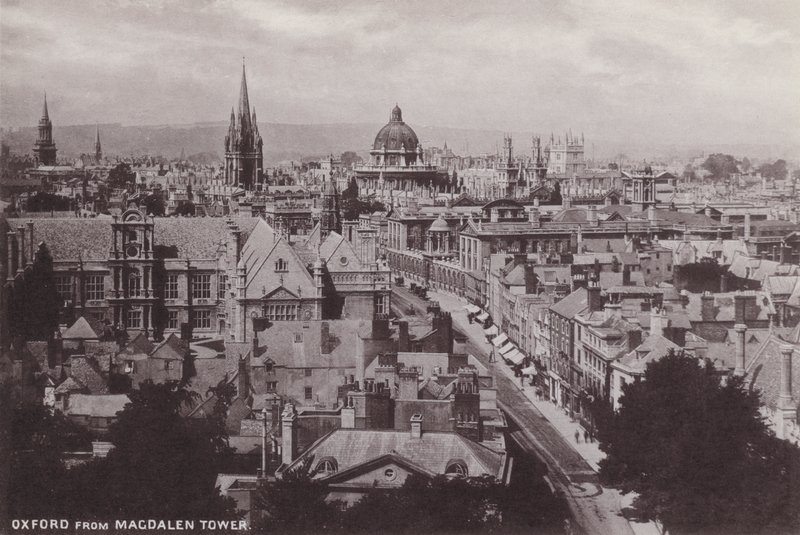 Oxford from Magdalen Tower by English Photographer