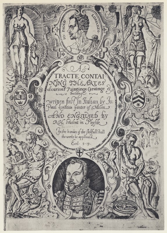 P Lomazzo, A Tracte containing the Artes of Cureous Paintinge, Tr R Haydock, J Barnes, Oxford 1598 by English Photographer
