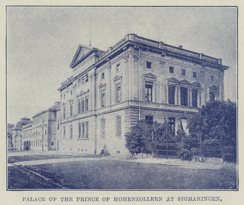 Palace of the Prince of Hohenzollern at Sigmaringen by English Photographer