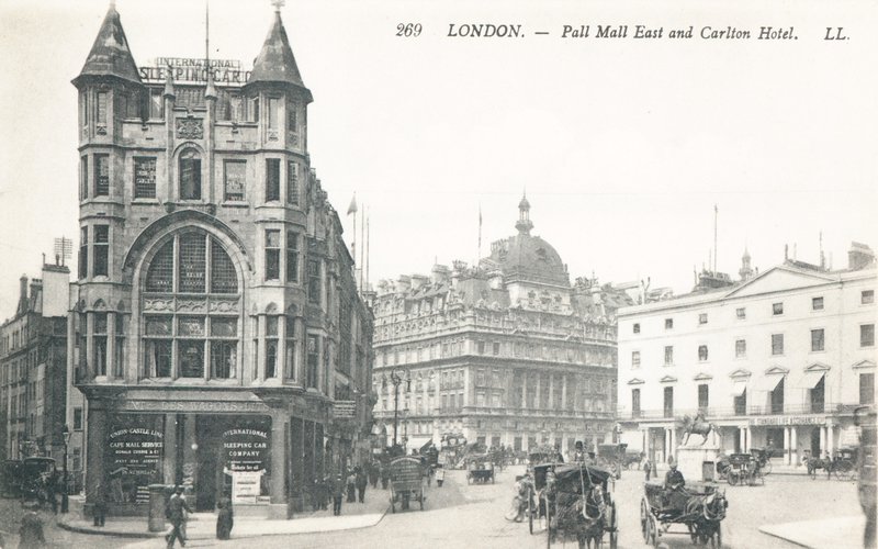 Pall Mall East and the Carlton Hotel by English Photographer