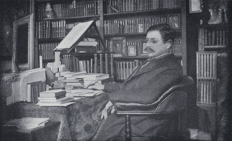 Paul Bourget in his Study by English Photographer