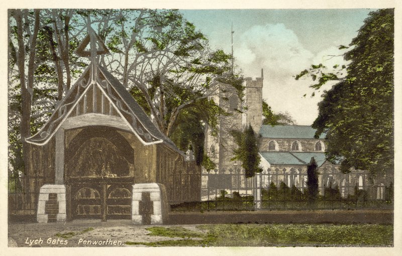 Penwortham church and lych gates by English Photographer