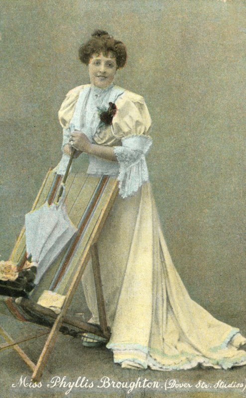 Phyllis Broughton, English stage actress by English Photographer