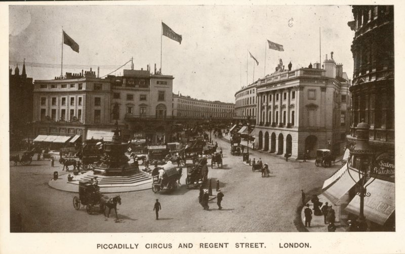 Piccadilly Circus and Regent Street, London by English Photographer