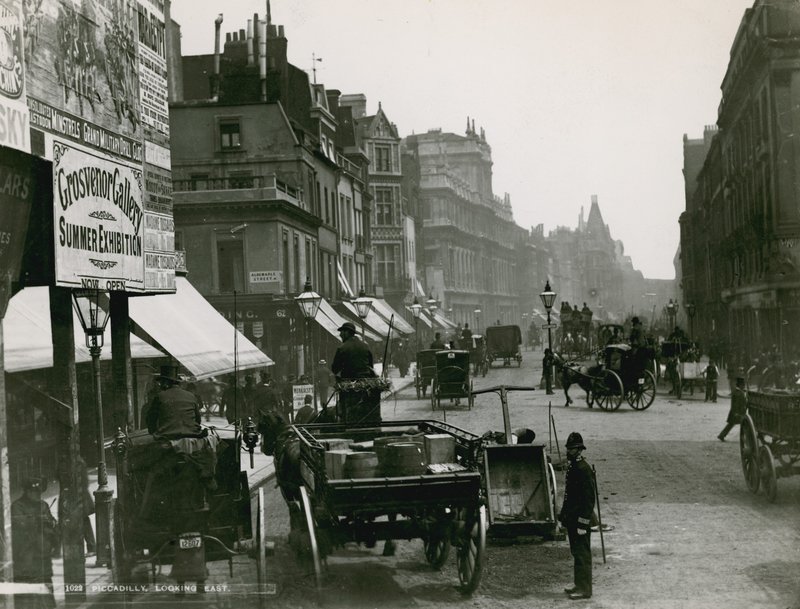 Piccadilly, London, Looking East by English Photographer