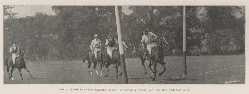 Polo Match between Ranelagh and a Cavalry Team, a Goal for the Cavalry by English Photographer