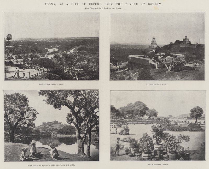 Poona, as a City of Refuge from the Plague at Bombay by English Photographer
