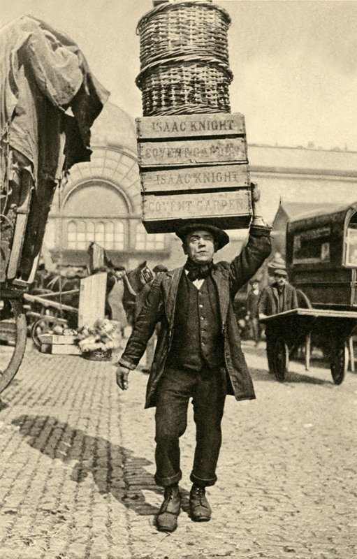 Porters of Covent Garden market by English Photographer