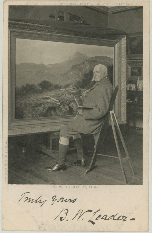 Portrait of Benjamin Williams Leader by English Photographer