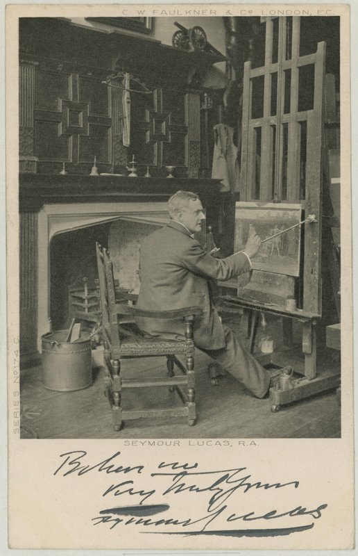 Portrait of Seymour Lucas by English Photographer