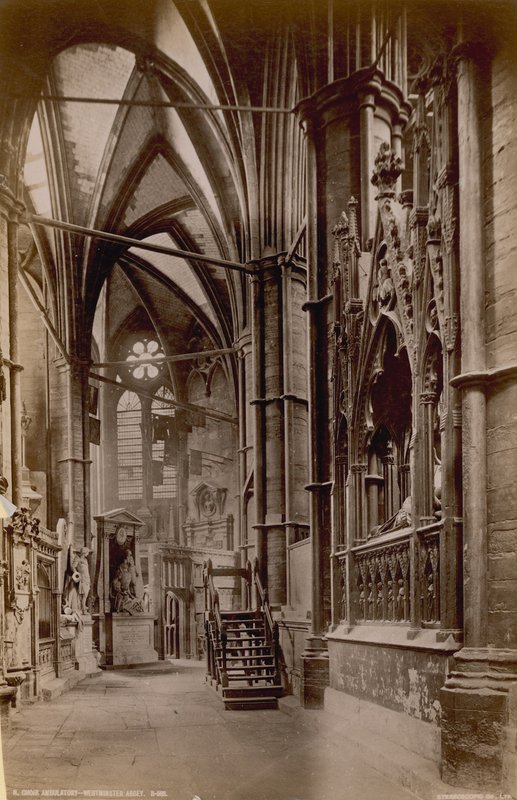 Choir Ambulatory in Westminster Abbey by English Photographer