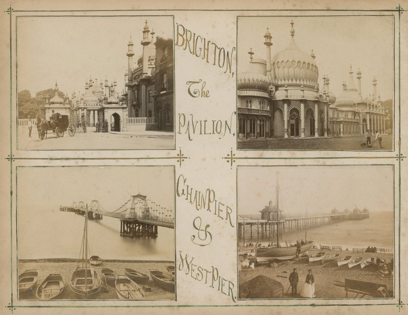 Postcard with images depicting views of Brighton by English Photographer