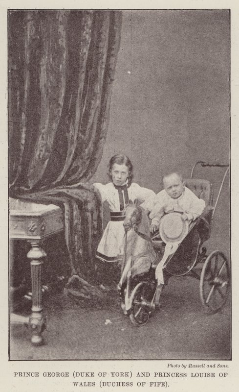 Prince George (Duke of York) and Princess Louise of Wales (Duchess of Fife) by English Photographer