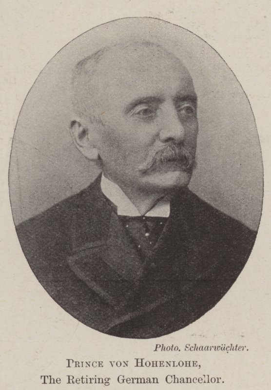 Prince von Hohenlohe, the Retiring German Chancellor by English Photographer