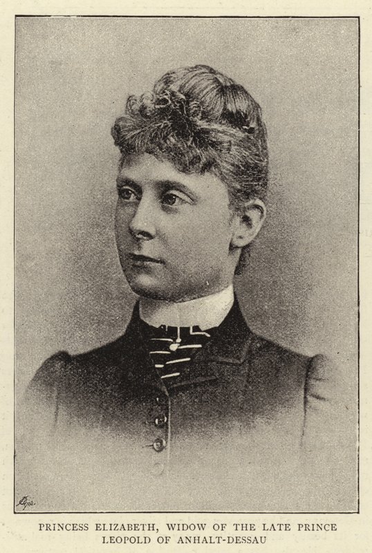 Princess Elizabeth, Widow of the Late Prince Leopold of Anhalt-Dessau by English Photographer