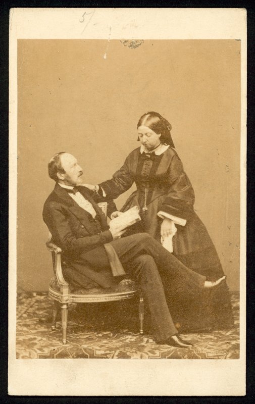 Queen Victoria and Prince Albert by English Photographer