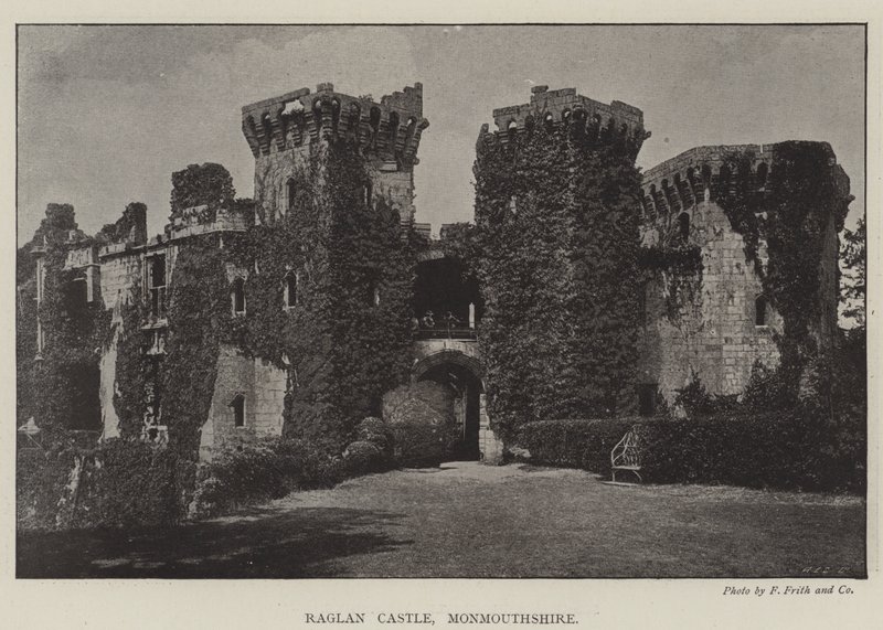 Raglan Castle, Monmouthshire by English Photographer