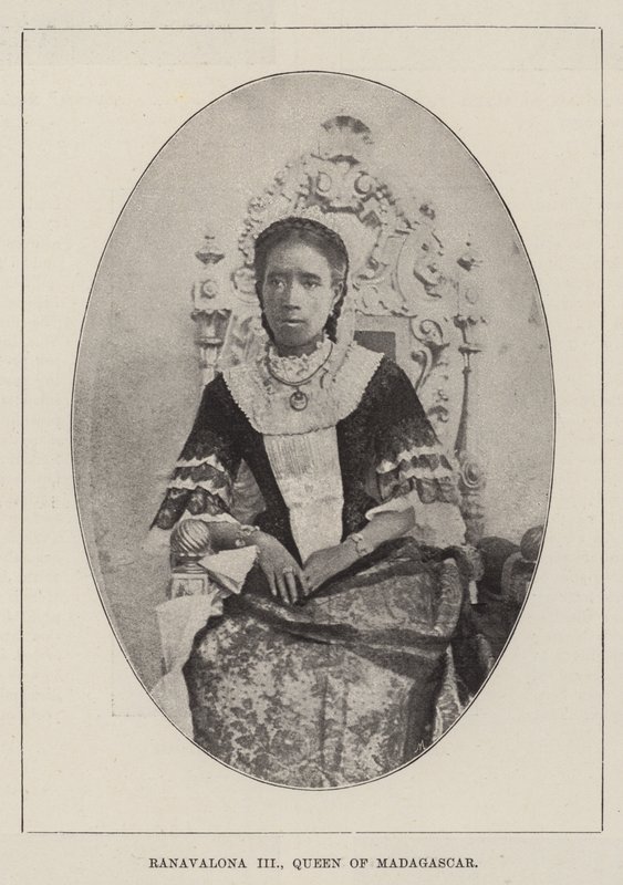 Ranavalona III, Queen of Madagascar by English Photographer