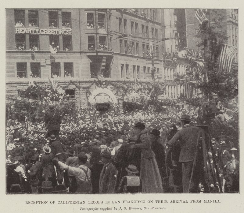 Reception of Californian Troops in San Francisco on their Arrival from Manila by English Photographer